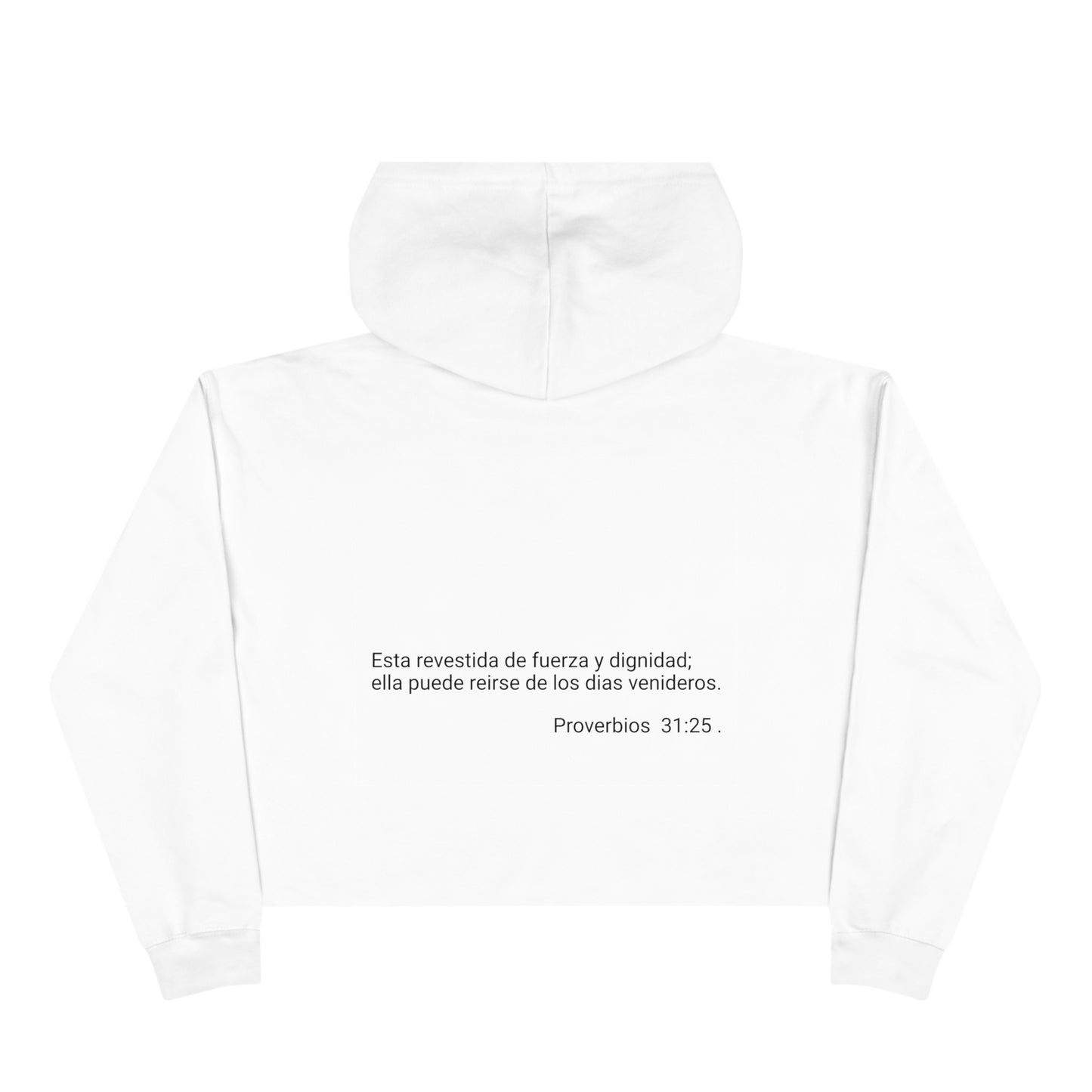 Bashe - White Crop Hoodie