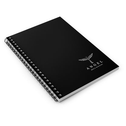 Angel Media Ministry - Black Spiral Notebook - Ruled Line