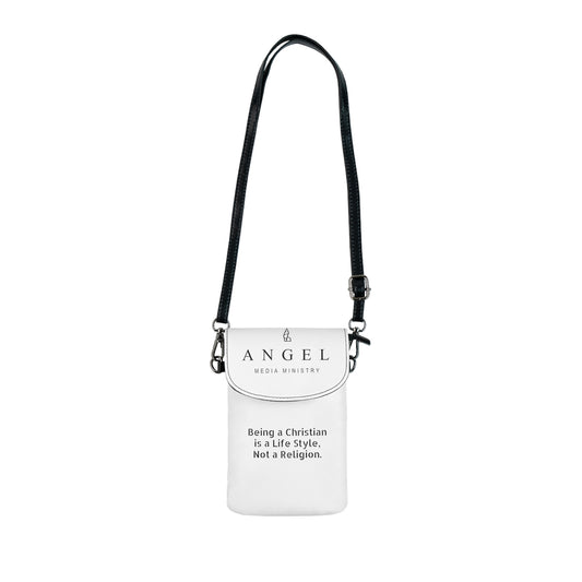 Angel Media Ministry - Small White Cell Phone Wallet