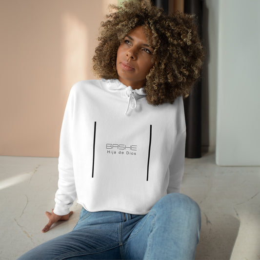 Bashe - White Crop Hoodie