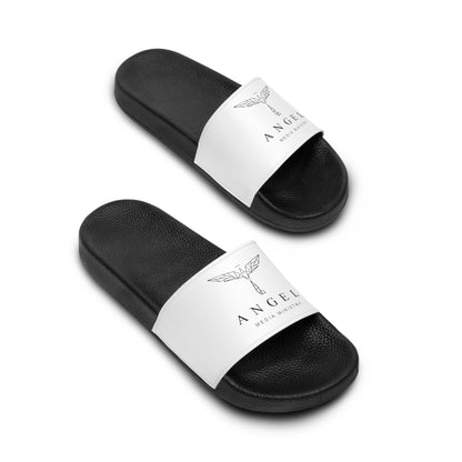 Angel Media Ministry - Unisex White Slide Sandals