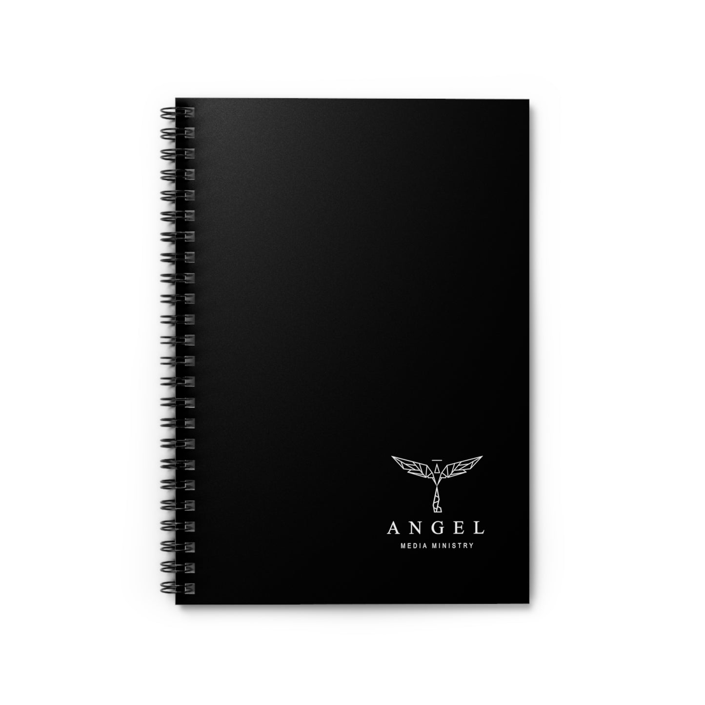 Angel Media Ministry - Black Spiral Notebook - Ruled Line