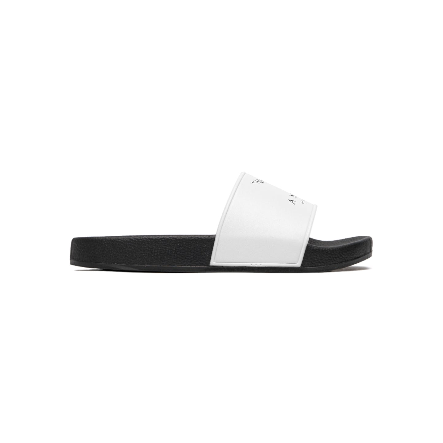 Angel Media Ministry - Unisex White Slide Sandals