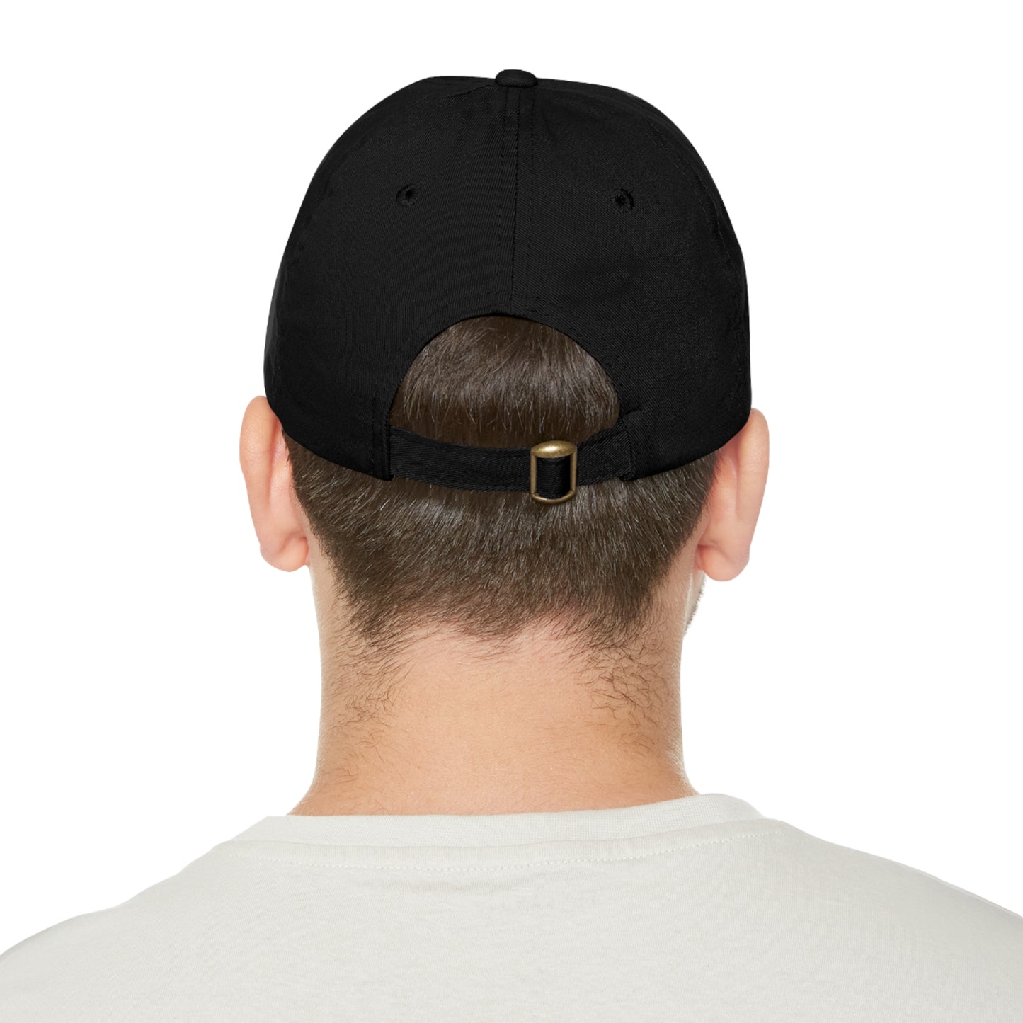 Angel Media Ministry - Black Dad Hat with Leather Patch