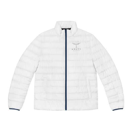 Angel Media Ministry - White Men's Puffer Jacket