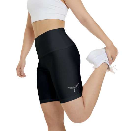 Angel Media Ministry - Black Women's Workout Shorts