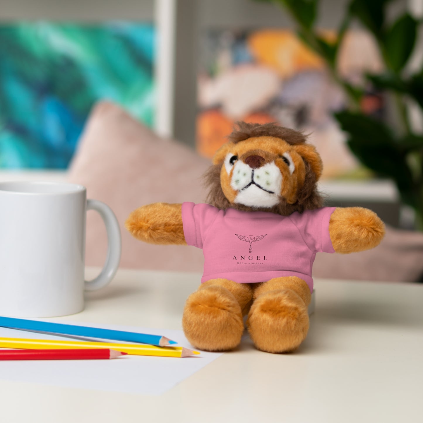 Angel Media Ministry - Lion Stuffed Animals with Tee