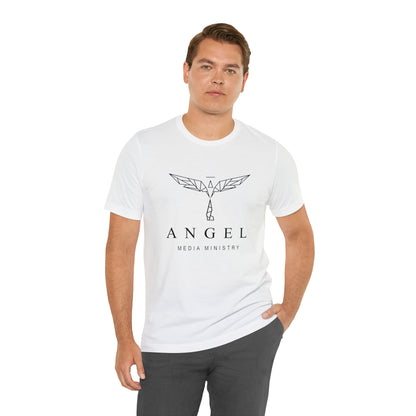 Angel Media Ministry - White Unisex Jersey Short Sleeve Tee