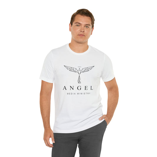 Angel Media Ministry - White Unisex Jersey Short Sleeve Tee