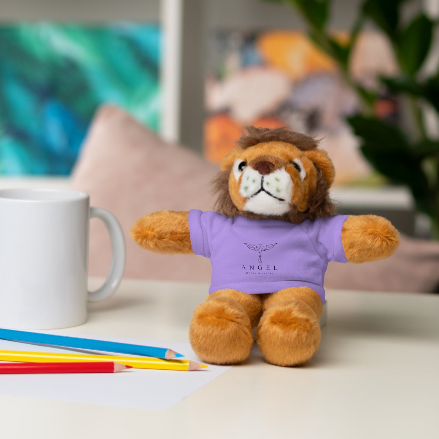 Angel Media Ministry - Lion Stuffed Animals with Tee