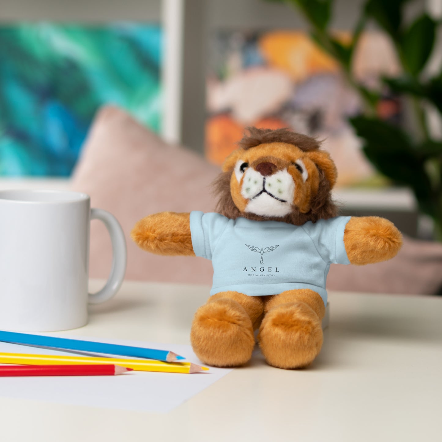 Angel Media Ministry - Lion Stuffed Animals with Tee