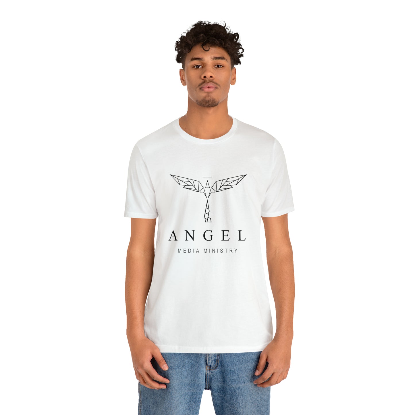 Angel Media Ministry - White Unisex Jersey Short Sleeve Tee