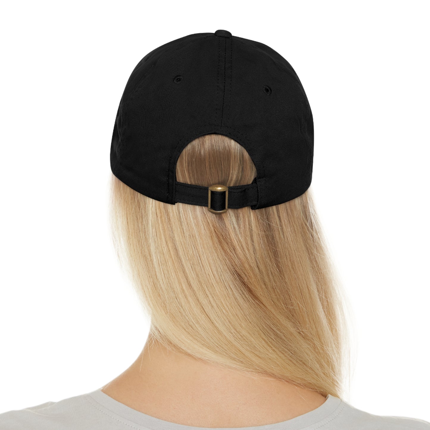 Angel Media Ministry - Black Dad Hat with Leather Patch