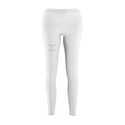 Angel Media Ministry - Women's Cut & Sew Casual White Leggings