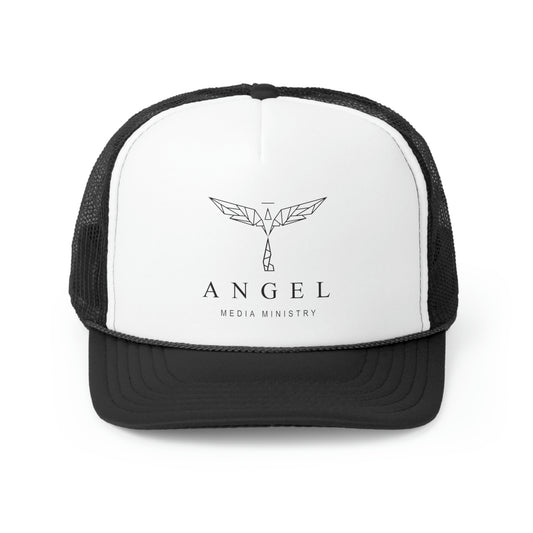 Angel Media Ministry - Black and White Trucker Cap