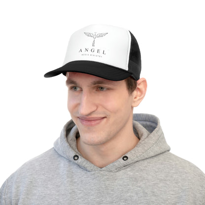 Angel Media Ministry - Black and White Trucker Cap