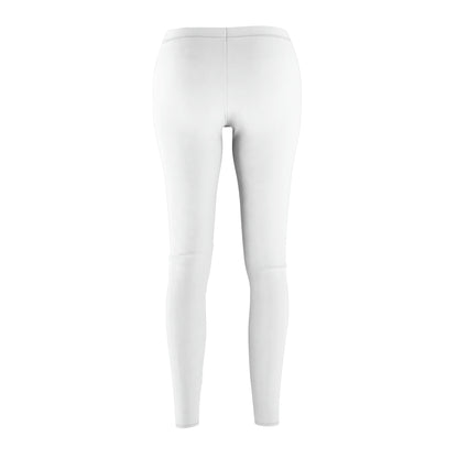 Angel Media Ministry - Women's Cut & Sew Casual White Leggings