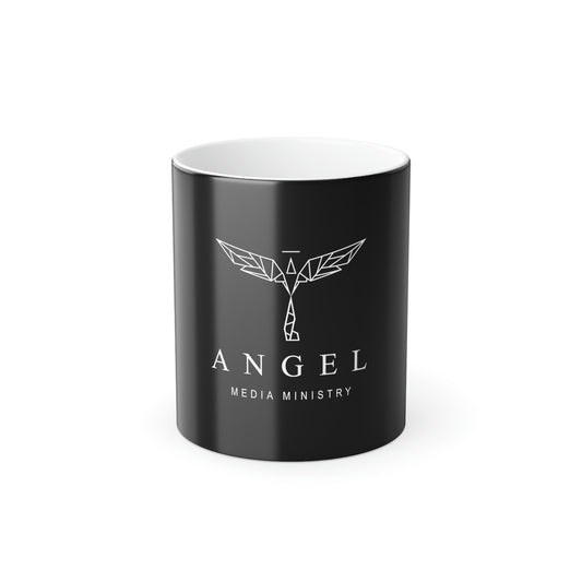 Angel Media Ministry - Black Color Morphing Mug, 11oz