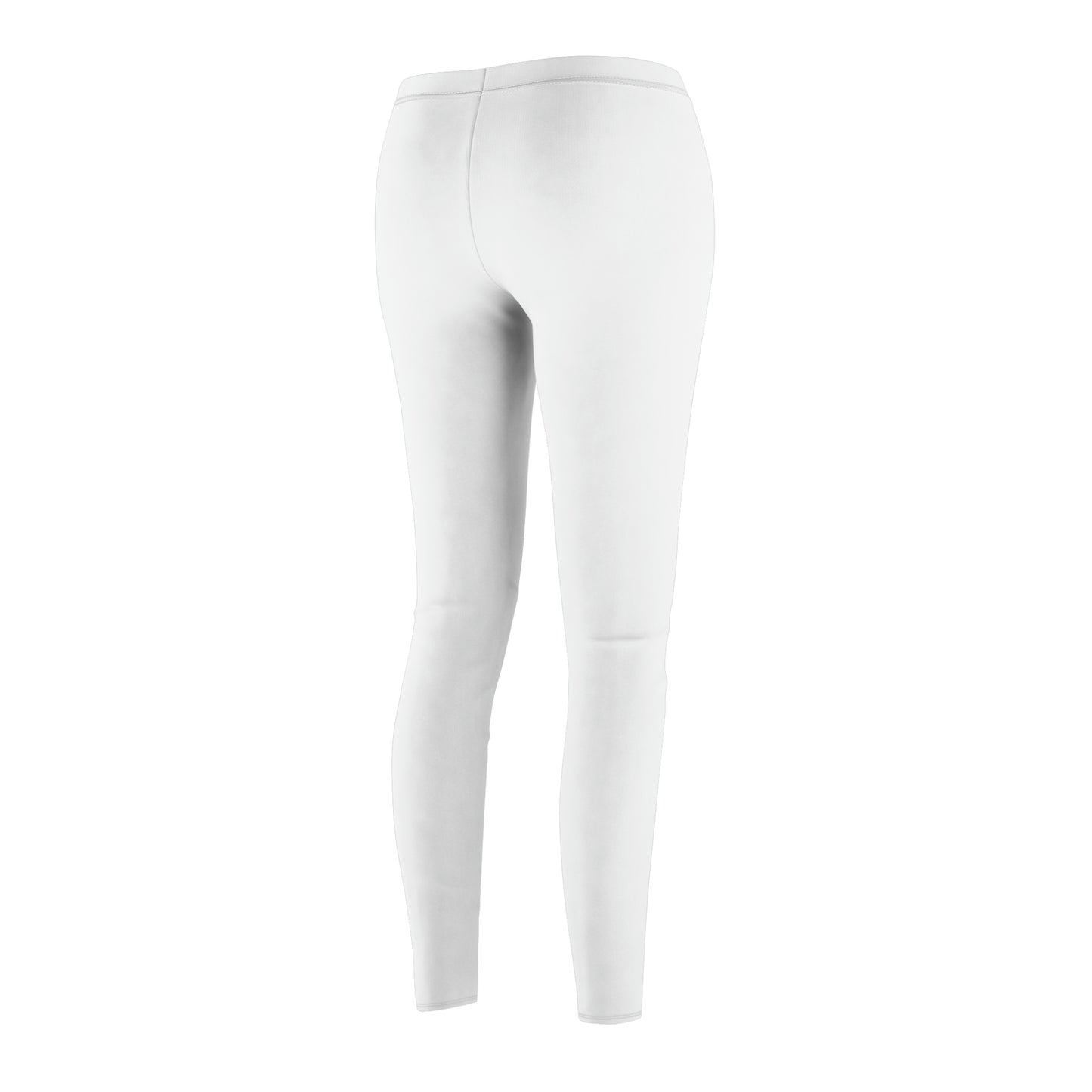 Angel Media Ministry - Women's Cut & Sew Casual White Leggings