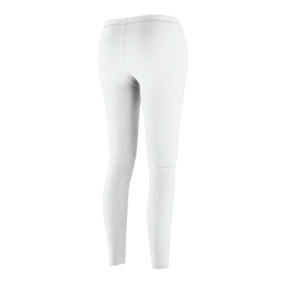 Angel Media Ministry - Women's Cut & Sew Casual White Leggings