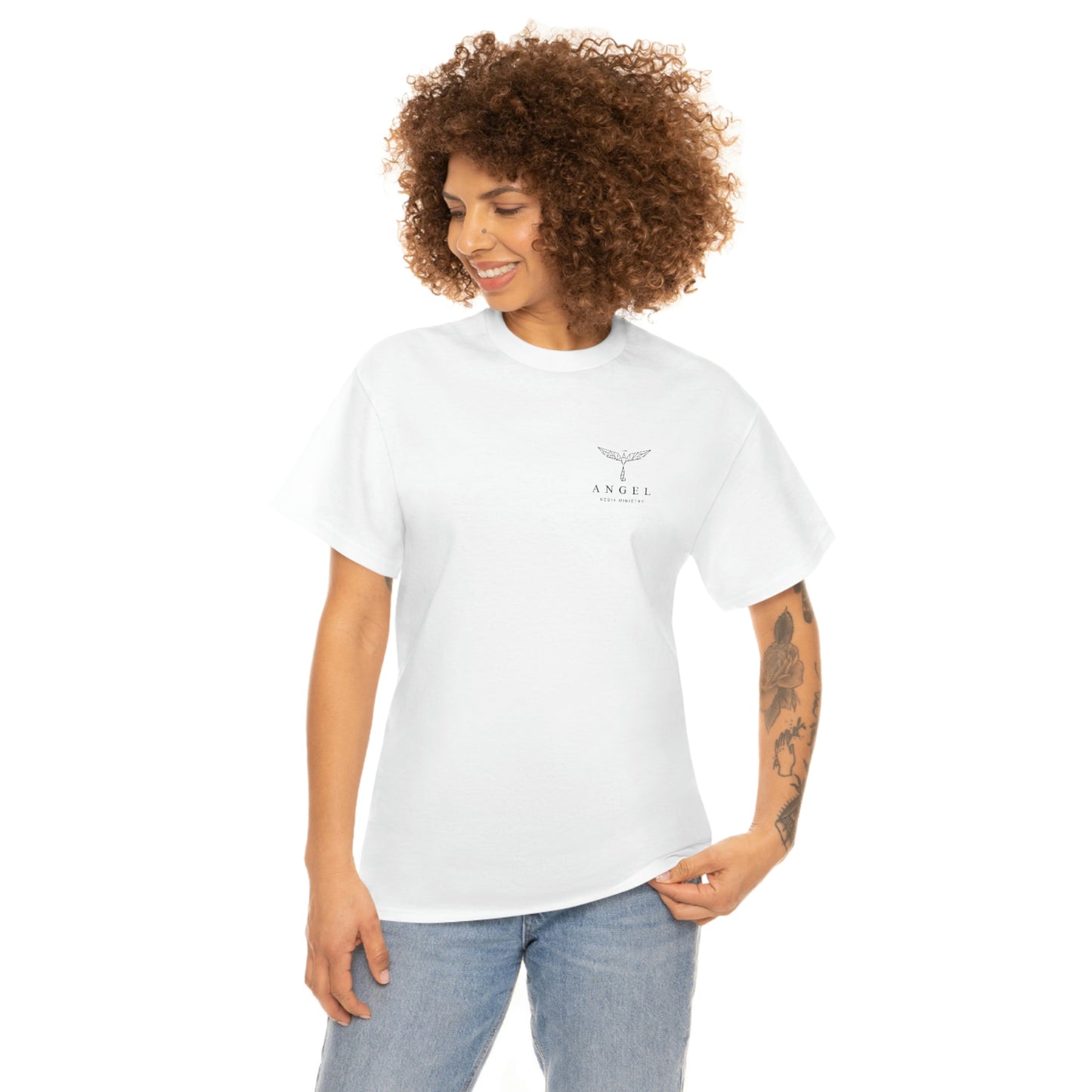 Angel Media Ministry - White T-Shirt Unisex Heavy Cotton Tee