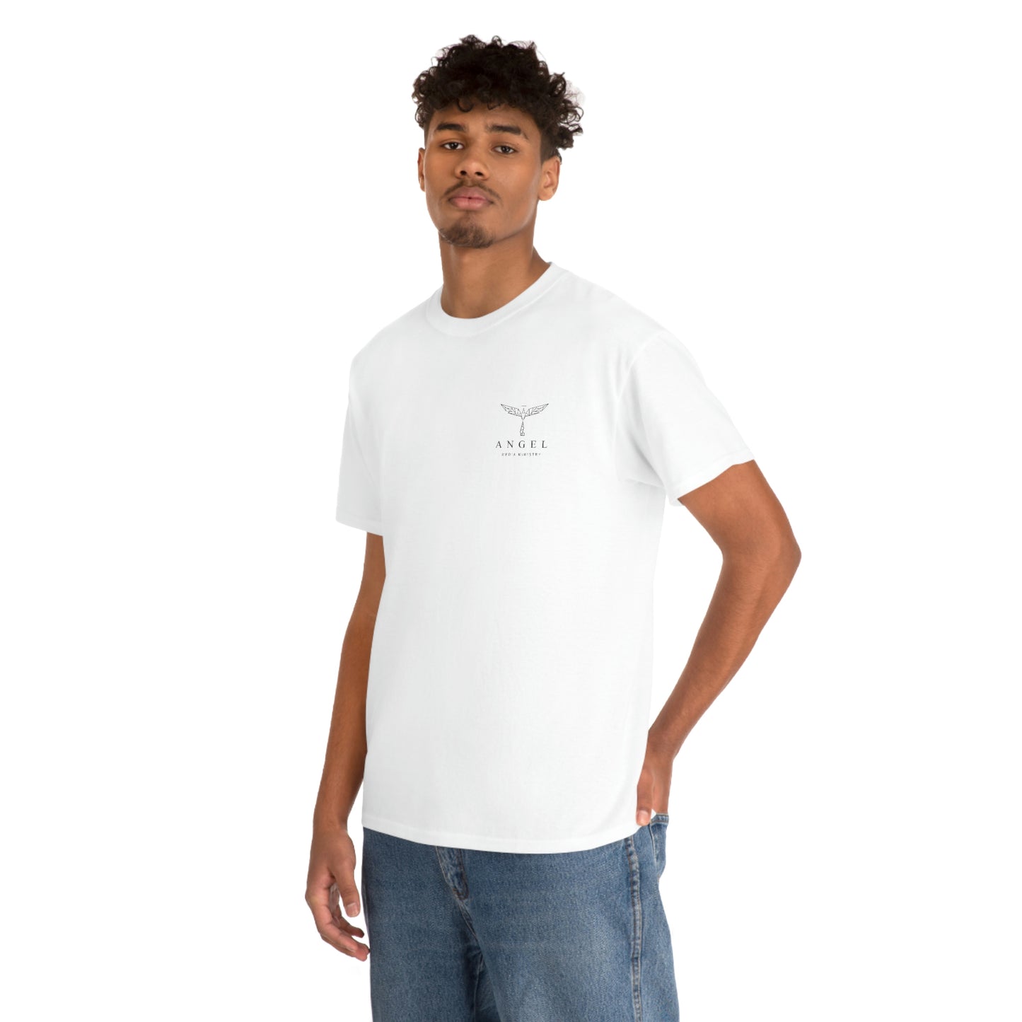 Angel Media Ministry - White T-Shirt Unisex Heavy Cotton Tee