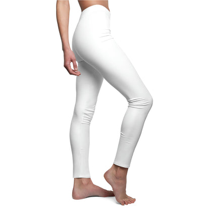 Angel Media Ministry - Women's Cut & Sew Casual White Leggings